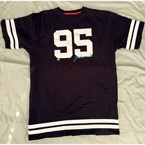 Tommy Hilfiger NFL Jacksonville 95 Black/White Striped Sleeve Shirt Dress Size L